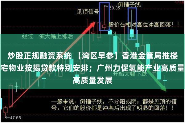 炒股正规融资系统 【湾区早参】香港金管局推楼花住宅物业按揭贷款特别安排；广州力促氢能产业高质量发展