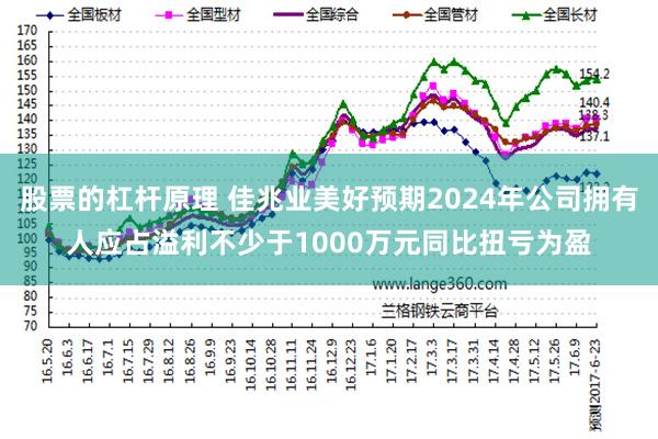 股票的杠杆原理 佳兆业美好预期2024年公司拥有人应占溢利不少于1000万元同比扭亏为盈