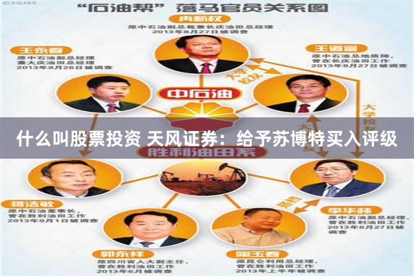 什么叫股票投资 天风证券：给予苏博特买入评级