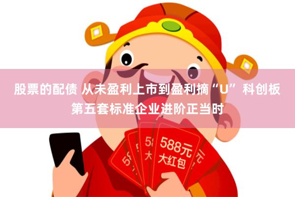股票的配债 从未盈利上市到盈利摘“U” 科创板第五套标准企业进阶正当时