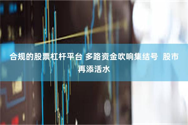 合规的股票杠杆平台 多路资金吹响集结号  股市再添活水